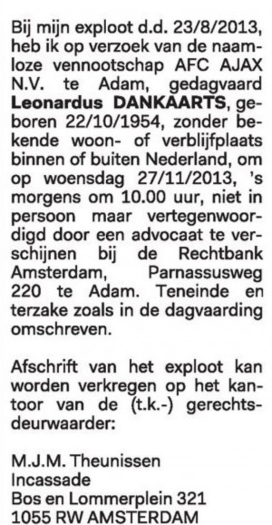 Ajax-fraudeur betaalde huur skybox niet’