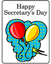happy secretary day card happy administrative professionals day funny ...