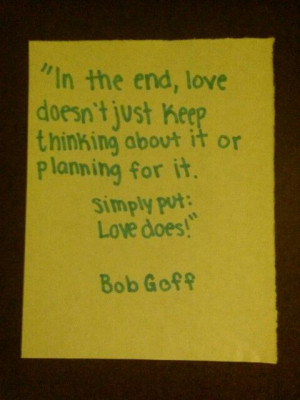 love does Bob goff