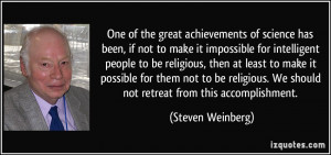 ... religious. We should not retreat from this accomplishment. - Steven