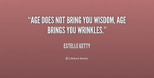 quotes about wisdom and age