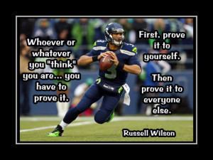 Russell Wilson Seattle Seahawks Photo Quote Poster Wall Art Print 8x10 ...