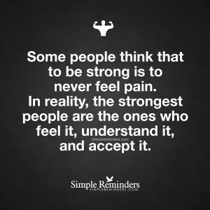 What makes a strong person by Unknown Author