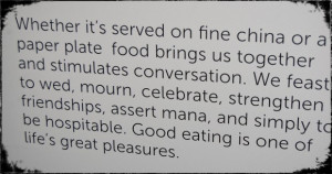 Food Pictures And Quotes: Whatever Its Served On Fine China Food Quote ...