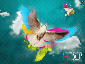 Happy Holi Cute Quotes Hindi Wallpapers English 2014
