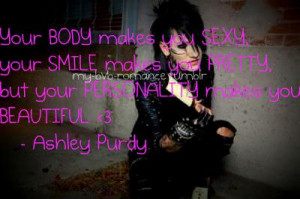 black veil brides quotes - Ashley Purdy Quotes Black Veils, Ashley Bvb ...