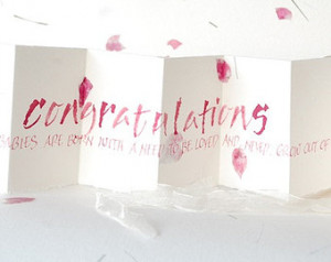 Baby birth congratulations, Babies quote, Christening, pink petal ...