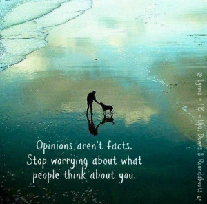 Stop worrying about what other people think of you