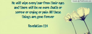 ... or pain. all these things are gone forever.revelation 21:4 , Pictures