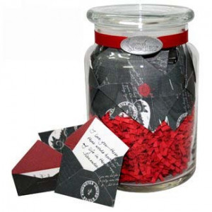 ... Day gift idea: Pretty jar of romantic quotes and sayings about love