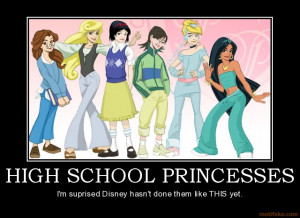 HIGH SCHOOL PRINCESSES - I'm suprised Disney hasn't done them like ...