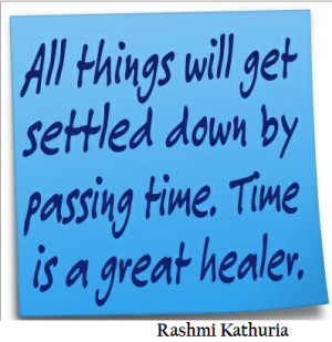 time is a healer