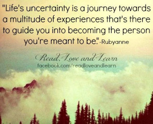 Journey quote via www.Facebook.com/ReadLoveandLearn