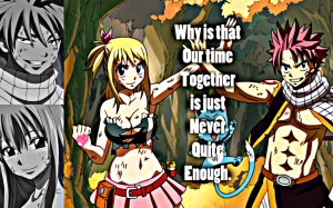 Fairy Tail Quotes Natsu Natsu and lucy together by
