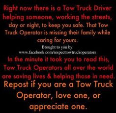 tow truck driver helping someone more wonder hubby driver wife tow ...