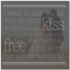 ... husband... Brand New Colony by Postal Service, Ben Gibbard Lyrics More