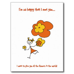 So Happy That I met You... Postcard
