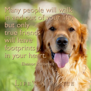 Friends leave footprints on heart quote via Life's a Dance at www ...