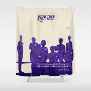 Star Trek 46th Anniversary - James T. Kirk quote Shower Curtain