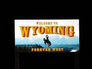 Wyoming Welcome Sign Picture