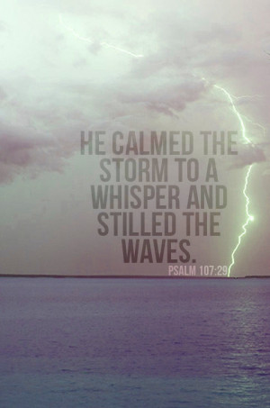 What do you do when the storms of life seem to be raging against you ...