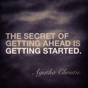 Agatha Christie #quote on getting ahead