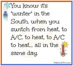 Winter in the South Quote #winter #south #quotes More