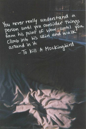 To kill a mockingbird