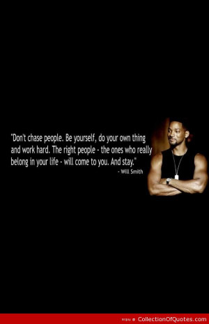 will smith celebrity actor quotes sayings work hard be yourself