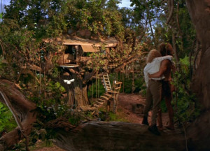 ... and running water in George’s tree house in George of the Jungle