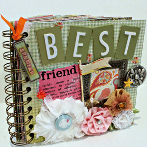 BEST FRIEND A-Z Friendship Scrapbook Photo Album