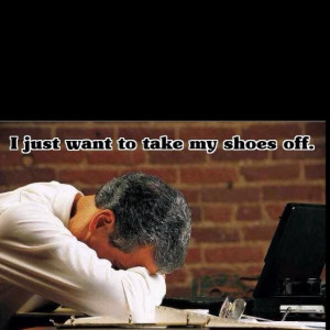 Stinky feet in public!