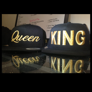 ... queen black gold description matching king and queen hats sold