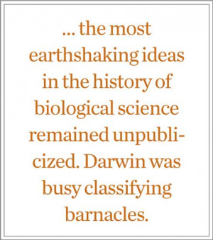 the noble structure of natural science darwin wrote decades later
