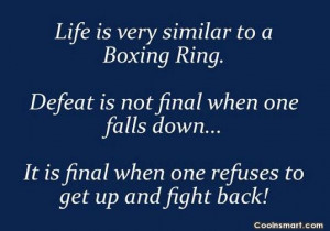 Defeat Quotes, Sayings about losing