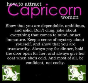 Capricorn Women Confident not cocky!!! CdHow To Attraction A Capricorn ...