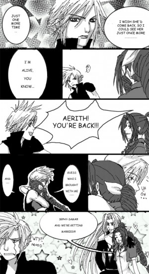 FF7 comic test thing by CrystalGraziano