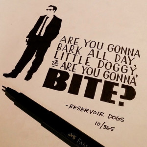 Famous Movie Quotes Hand Lettered In A Clean-Cut Style Is The Coolest ...
