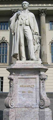 Helmholtz's statue in front of Humboldt University in Berlin