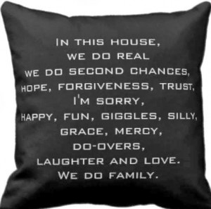 Beautiful family rules throw pillows in various designs and styles ...