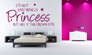 princess wall quotes and princess wall decals for the future queen in