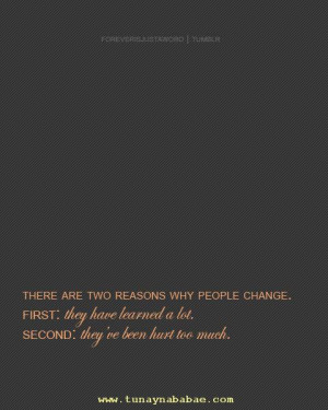 Two Reasons Why People Change