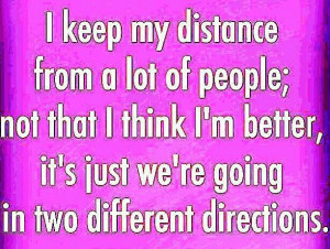 Different Directions..