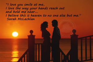 Romantic Quote: I Love You Smile At Me…