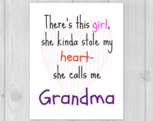 ... Grandmother Gift-Nursery Quote-Baby Wall Art-Girls Nursery Decor