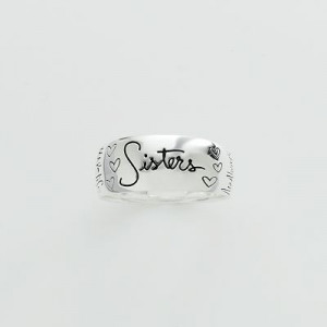 Sterling Silver Sisters Ring
