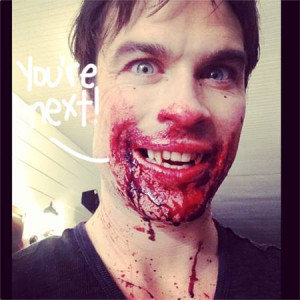 Ian Somerhalder Got So Excited He Forgot To Clean His Face! Fill In ...