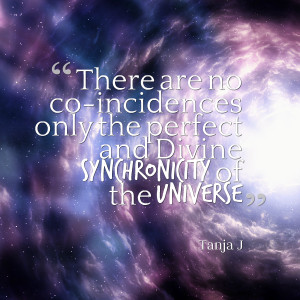 Quotes Picture: there are no coincidences only the perfect and divine ...