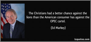 The Christians had a better chance against the lions than the American ...