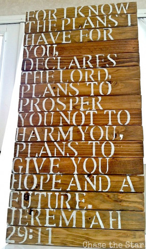 What phrase or scripture would you add to a wood sign?